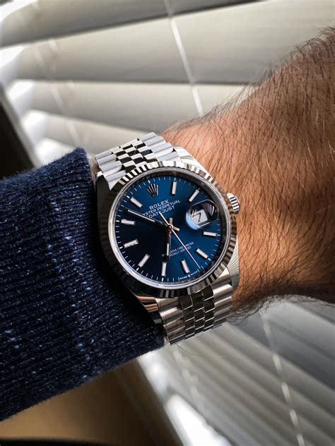 rolex datejust blue dial 36mm jubilee bracelet|rolex datejust 41mm blue dial.